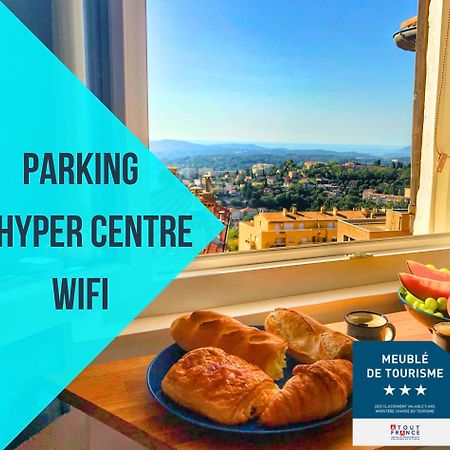 Parking Prive - Vue Mer - Wifi - Centre Historique Grasse Exterior foto